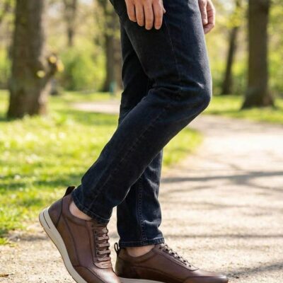 Ανδρικά sneakers σε ταμπά χρώμα FMX9919