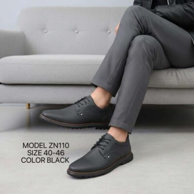 Ανδρικά casual δετά παπούτσια ΖΝ110 μαύρα