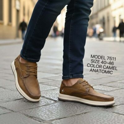 Ανδρικά casual δετά παπούτσια 7511 black