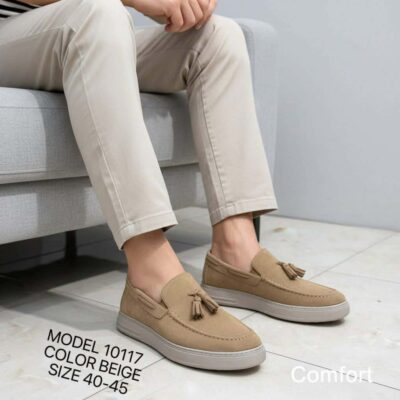 Ανδρικά Loafers-Μοκασίνια 10117 beige