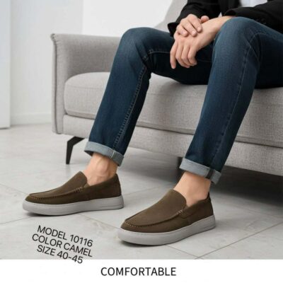 Ανδρικά Loafers-Μοκασίνια 10116 camel