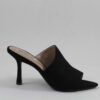 Γυναικεία mules με λεπτό τακούνι σε πούρο χρώμα bot 20