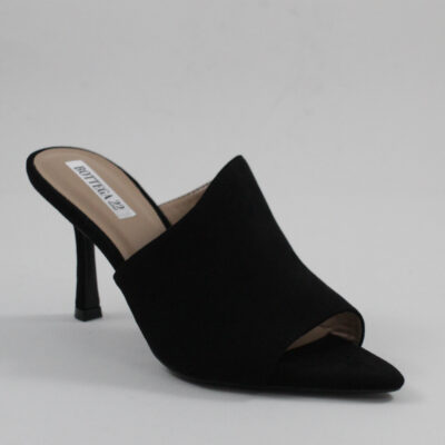 Γυναικεία mules με λεπτό τακούνι σε πούρο χρώμα bot 20