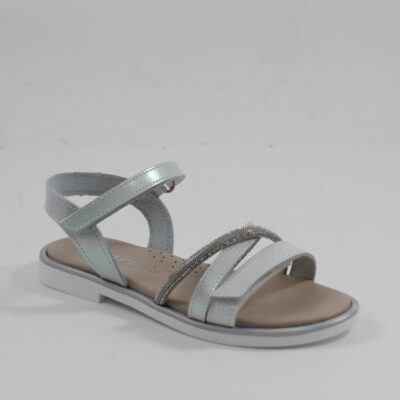 Παιδικά πέδιλα scarpy AK26-63 ιριδίζον λευκό