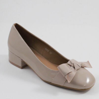 Γυναικείες γόβες 5065 με χαμηλό τακούνι μαύρες