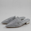 Γυναικεία Flat mules 1628 silver