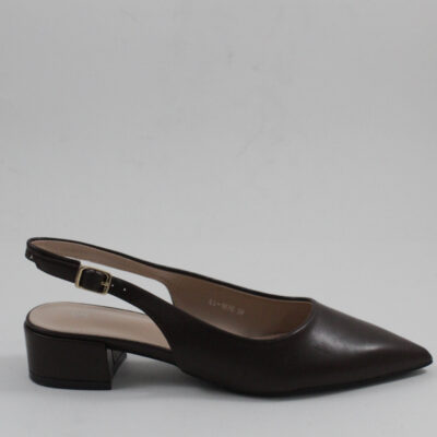 Γυναικεία Flat mules 1676 καφέ