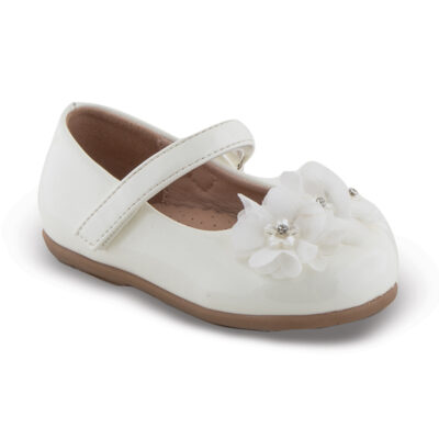 Bebe Μπαλαρίνες zak shoes 12315 σε λευκό χρώμα