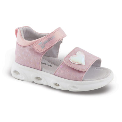 Παιδικά πέδιλα sd29113 με φωτάκια σε ροζ χρώμα