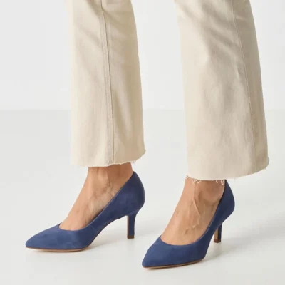 Γυναικείες γόβες TAMARIS δερμάτινες 22434-41-800 blue