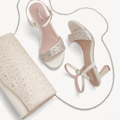 Tamaris 1-28313-46-289 Γυναικείο Υφασμάτινο Πέδιλο σε Λευκό Πέρλα Χρώμα