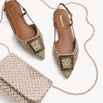 Tamaris Γυναικείο τσαντάκι με κλιπ - καφέ 34324-700