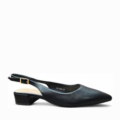 Γυναικεία Flat mules 1676 μαύρα