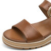 Tamaris Πέδιλα-Πλατφόρμες 1-28254-46 348 Cognac Leather