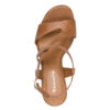 Tamaris Δερμάτινα Πέδιλα1-28369-46 372 Cognac Struct.