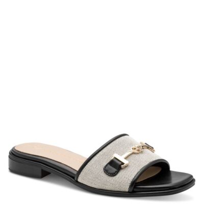 Γυναικεία Ανατομικά Σανδάλια Marco Tozzi 2-27111-46-098 Μαύρο/Μπεζ