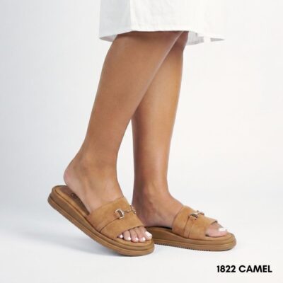 Γυναικεία δερμάτινα flatform sandals 1822