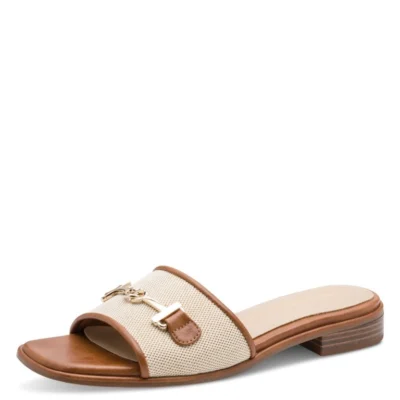 Γυναικεία Ανατομικά Σανδάλια Marco Tozzi 2-27111-46-392 καμελ μπεζ