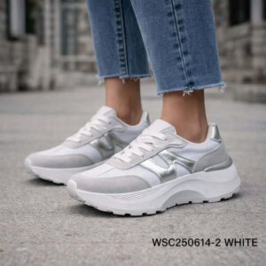 Γυναικεία sneakers LY719 WHITE SILVER (Αντιγραφή)