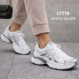Γυναικεία sneakers LY719 WHITE SILVER