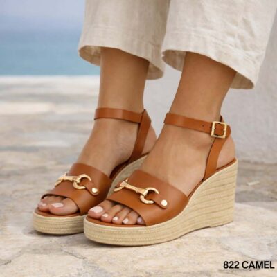 Γυναικείες πλατφόρμες 822 κάμελ