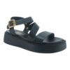 Γυναικεία δερμάτινα flatform sandals 1705