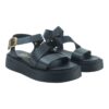 Γυναικεία δερμάτινα flatform sandals 1705