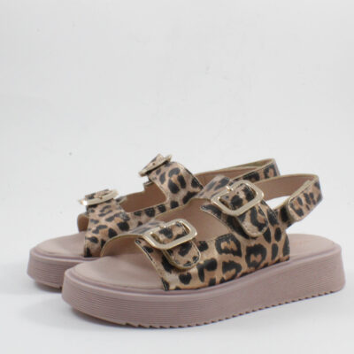 Παιδικά πέδιλα scarpy AK26-89 λεοπαρ