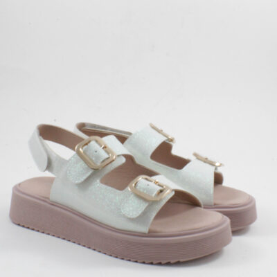 Παιδικά πέδιλα scarpy AK26-87 πλατίνα glitter (Αντιγραφή)