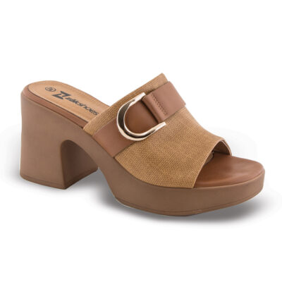 Γυναικεία Δερμάτινα Mule SD36004 Camel