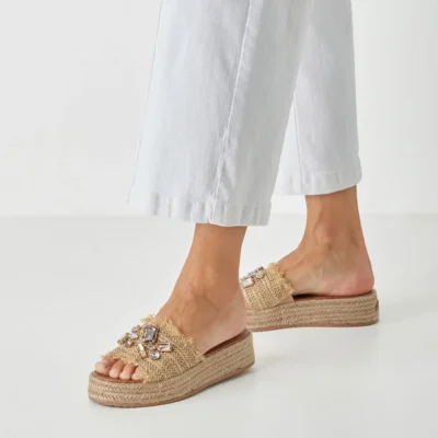 Tamaris Σανδάλια Flatforms 1-27214-46 400 Beige