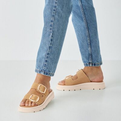 Tamaris Σανδάλια Flatforms 1-27239-42 380 Brown Struct.