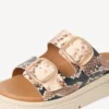 Tamaris Σανδάλια Flatforms 1-27239-42 483 beige snake