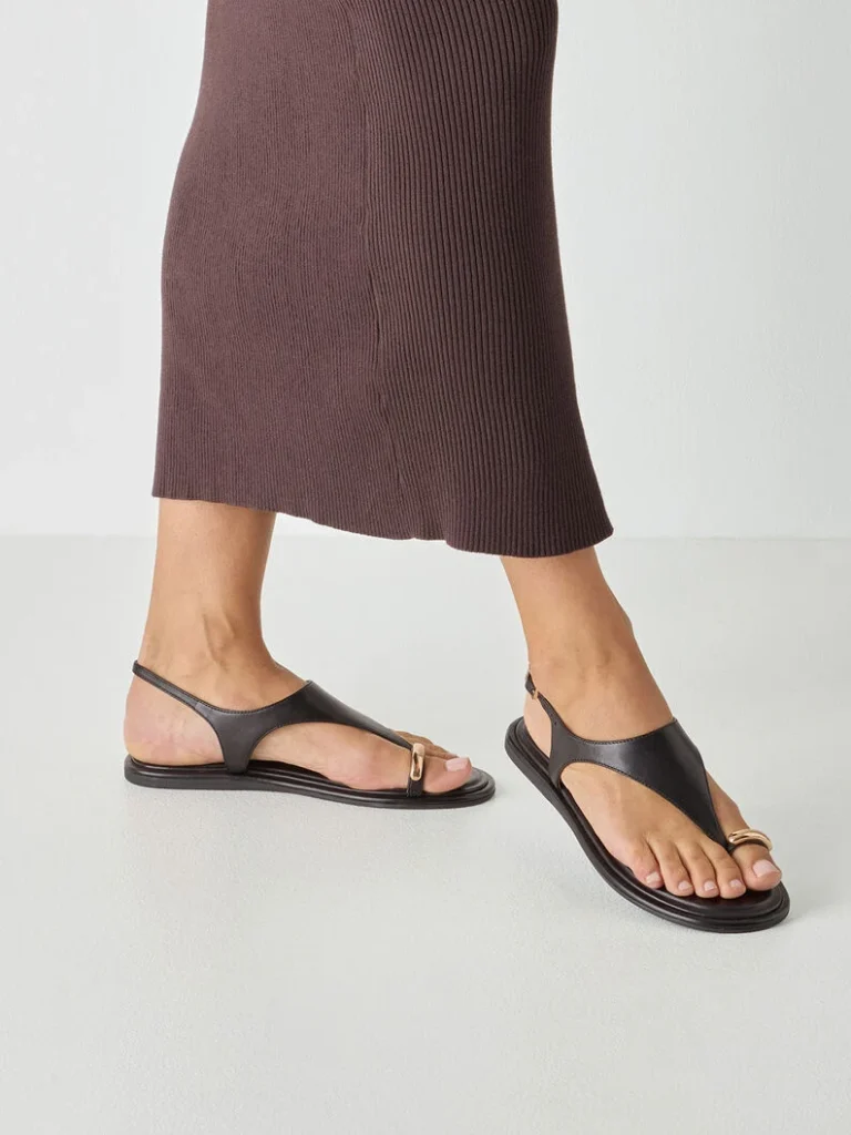 Tamaris Δερμάτινα Γυναικεία Σανδάλια Μαύρα 1-28142-46 003