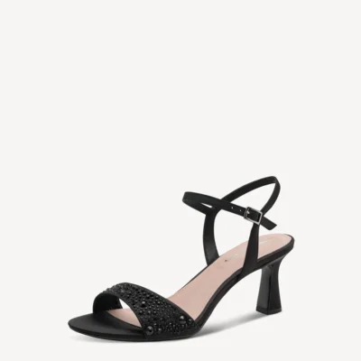 Tamaris 1-28313-46-289 Γυναικείο Υφασμάτινο Πέδιλο σε μαύρο Χρώμα