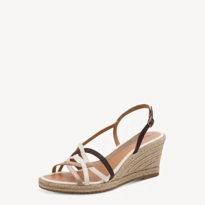 Γυναικείες πλατφόρμες Tamaris 28364 46 344 taupe comb