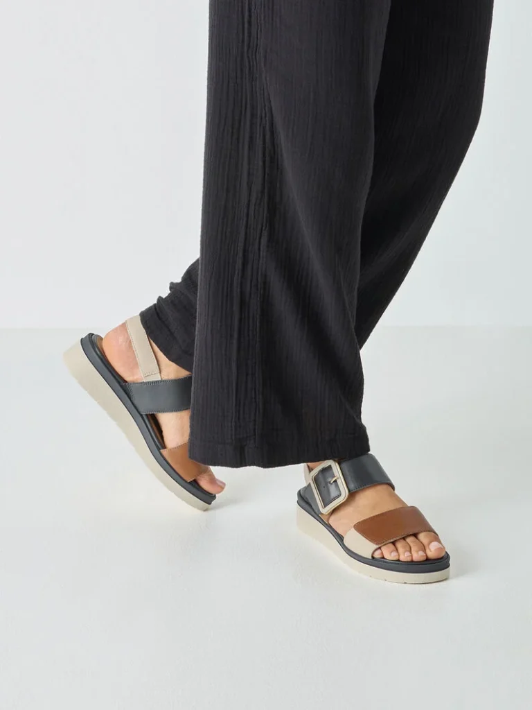 Tamaris Comfort  8-88706-42 890 navy comb Ανατομικά Δερμάτινα Πέδιλα