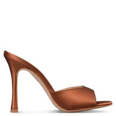 Envie stiletto mules  E02-21822-καφέ