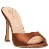 Envie stiletto mules  E02-21822-καφέ