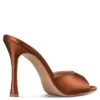 Envie stiletto mules  E02-21822-καφέ