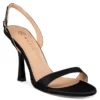 ENVIE FLARED HEEL SANDALS 23661 ΒLACK