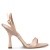 ENVIE FLARED HEEL SANDALS 23661 NUDE