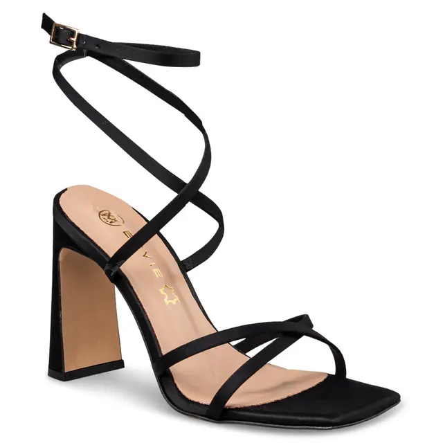 ENVIE ANKLE WRAP HEELS Ε02-23722