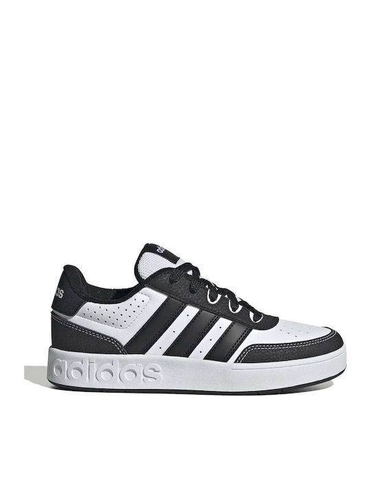 Adidas Breakbase Παιδικά Sneakers Λευκά Μαύρα JP9296