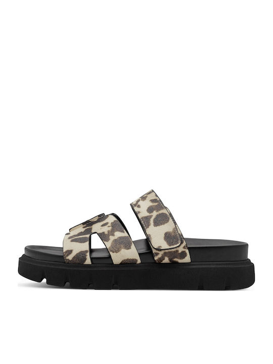 Tamaris Δερμάτινα Γυναικεία Ανατομικά Σανδάλια 27412 σε cow print