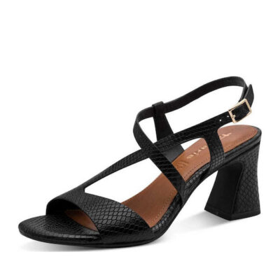 Tamaris Δερμάτινα Πέδιλα1-28369-46 006 black