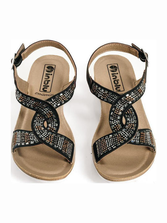 Inblu bvbn0300 Γυναικεία Ανατομικά Σανδάλια Μαύρα