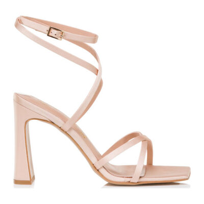 ENVIE ANKLE WRAP HEELS Ε02-23722 nude