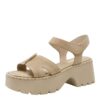Γυναικεία πέδιλα Tamaris 1-28377-46 341 μπεζ δέρμα καστόρ