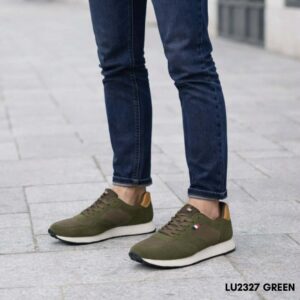 Ανδρικά sneakers σε πράσινο χρώμα 2327